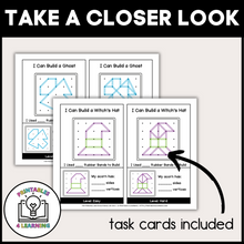 Load image into Gallery viewer, Halloween Geoboards | Task Cards and Full Mat Geoboard Activities
