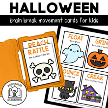 Load image into Gallery viewer, Halloween Movement Cards for Brain Break Activities
