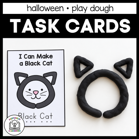 Halloween Play Dough Task Cards