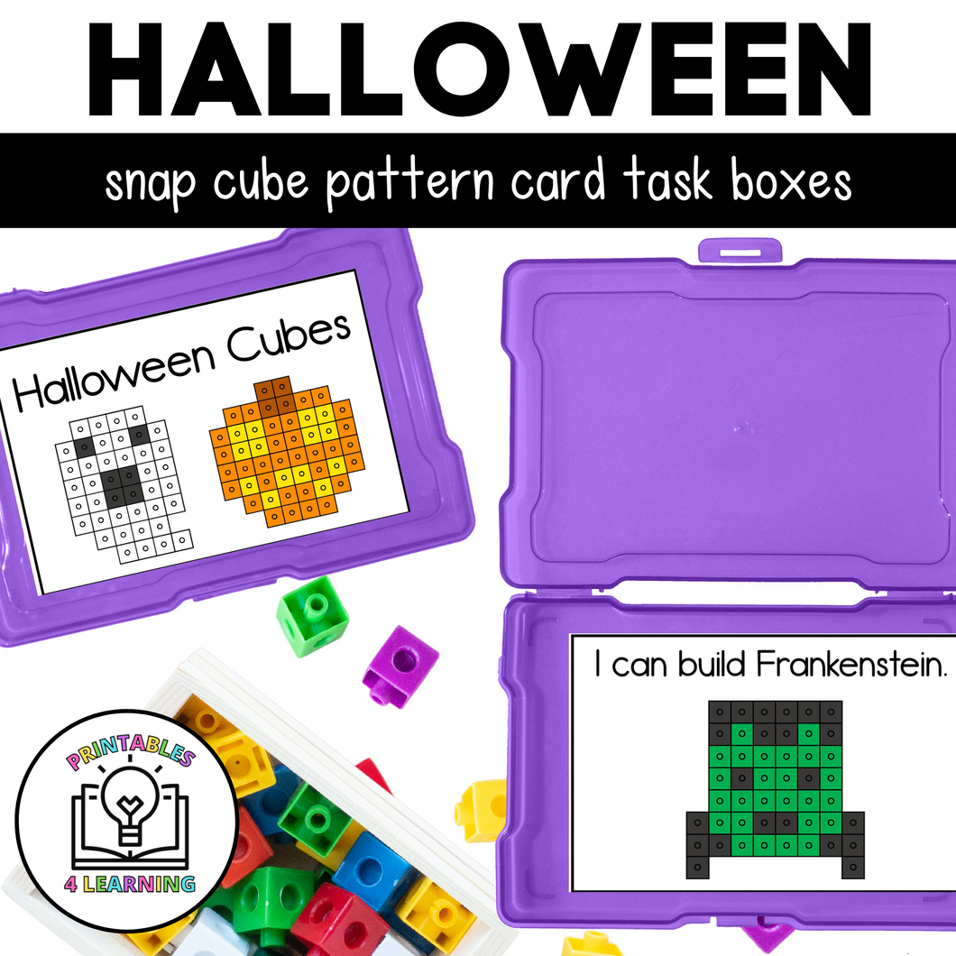 Halloween Snap Cube Task Box