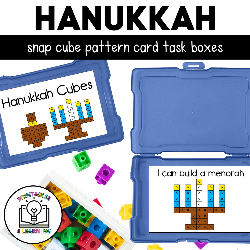 Hanukkah Snap Cube Task Box