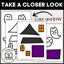 Load image into Gallery viewer, Halloween Haunted House Cut and Paste Craft with Visual Directions
