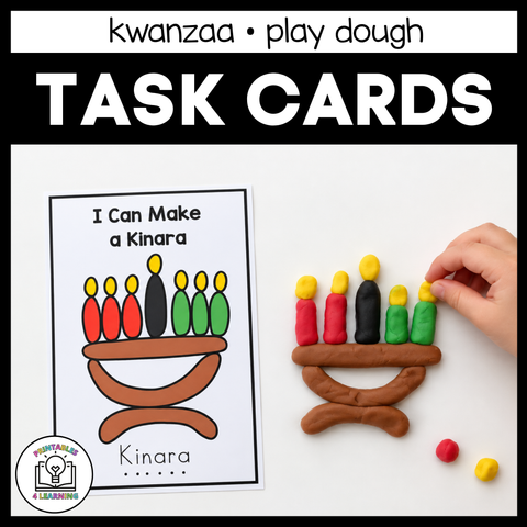 Kwanzaa Play Dough Task Cards | Kwanzaa-Themed Playdough Activity