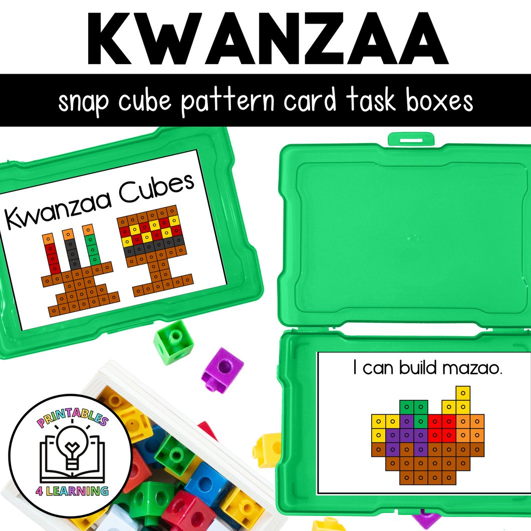 Kwanzaa Snap Cube Task Box