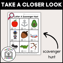 Load image into Gallery viewer, Letter A Scavenger Hunt Packet
