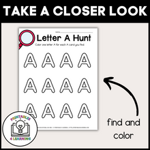 Load image into Gallery viewer, Letter A Scavenger Hunt Packet
