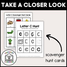 Load image into Gallery viewer, Letter C Scavenger Hunt Packet
