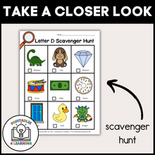 Load image into Gallery viewer, Letter D Scavenger Hunt Packet
