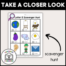 Load image into Gallery viewer, Letter E Scavenger Hunt Packet
