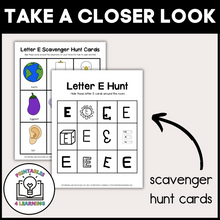 Load image into Gallery viewer, Letter E Scavenger Hunt Packet
