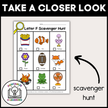 Load image into Gallery viewer, Letter F Scavenger Hunt Packet
