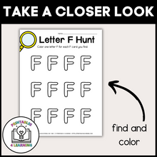 Load image into Gallery viewer, Letter F Scavenger Hunt Packet
