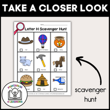 Load image into Gallery viewer, Letter H Scavenger Hunt Packet
