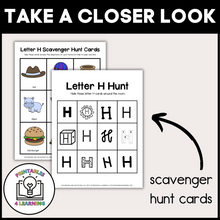 Load image into Gallery viewer, Letter H Scavenger Hunt Packet
