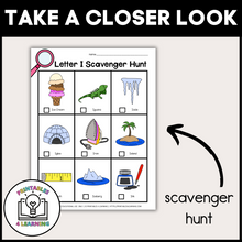 Load image into Gallery viewer, Letter I Scavenger Hunt Packet
