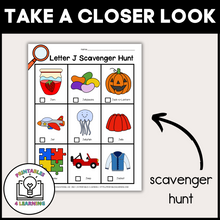 Load image into Gallery viewer, Letter J Scavenger Hunt Packet
