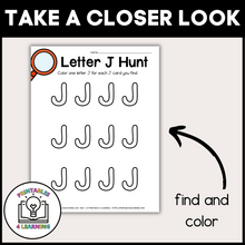 Load image into Gallery viewer, Letter J Scavenger Hunt Packet
