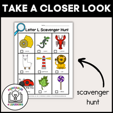 Load image into Gallery viewer, Letter L Scavenger Hunt Packet
