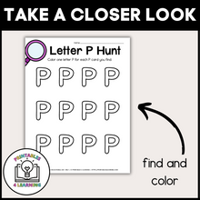 Load image into Gallery viewer, Letter P Scavenger Hunt Packet
