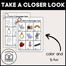 Load image into Gallery viewer, Letter R Scavenger Hunt Packet
