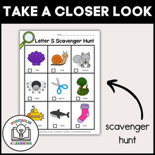 Load image into Gallery viewer, Letter S Scavenger Hunt Packet
