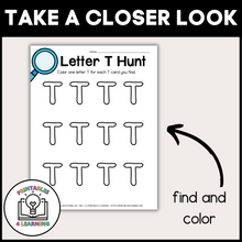 Load image into Gallery viewer, Letter T Scavenger Hunt Packet
