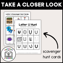 Load image into Gallery viewer, Letter U Scavenger Hunt Packet
