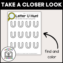 Load image into Gallery viewer, Letter U Scavenger Hunt Packet
