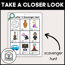 Load image into Gallery viewer, Letter V Scavenger Hunt Packet
