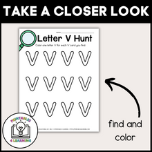 Load image into Gallery viewer, Letter V Scavenger Hunt Packet
