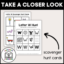 Load image into Gallery viewer, Letter W Scavenger Hunt Packet
