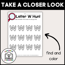 Load image into Gallery viewer, Letter W Scavenger Hunt Packet
