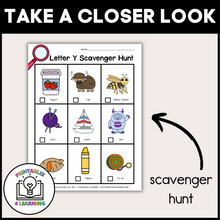 Load image into Gallery viewer, Letter Y Scavenger Hunt Packet
