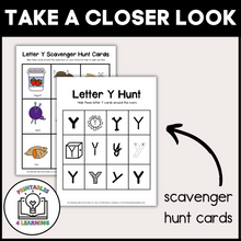 Load image into Gallery viewer, Letter Y Scavenger Hunt Packet
