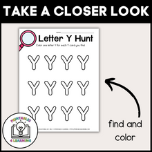 Load image into Gallery viewer, Letter Y Scavenger Hunt Packet
