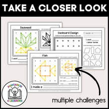 Load image into Gallery viewer, Ocean Geoboards | Task Cards and Full Mat Geoboard Activities
