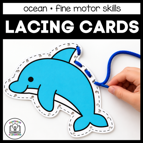 Ocean Lacing Cards