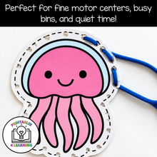 Load image into Gallery viewer, Ocean Lacing Cards
