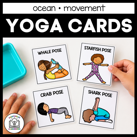 Yoga Cards for Kids: Ocean Animal Poses