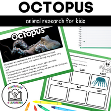 Load image into Gallery viewer, Octopus Animal Study for Kids
