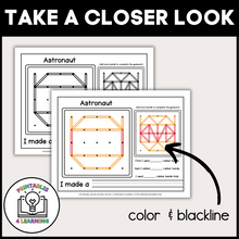 Load image into Gallery viewer, Outer Space Geoboards | Task Cards and Full Mat Geoboard Activities
