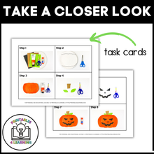 Load image into Gallery viewer, Jack-o'-Lantern Paper Plate Craft with Visual Instructions
