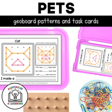 Load image into Gallery viewer, Pet Geoboards | Task Cards and Full Page Geoboard Activities
