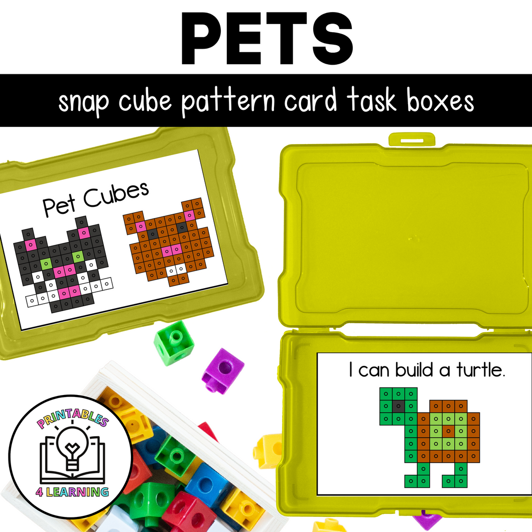 Pets Snap Cube Task Box