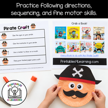 Load image into Gallery viewer, Pirate Paper Plate Craft with Visual Instructions
