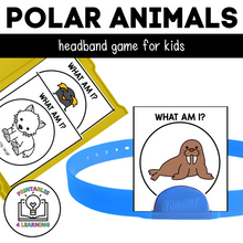 Load image into Gallery viewer, Who Am I? Headbands Game - Polar Animals Edition
