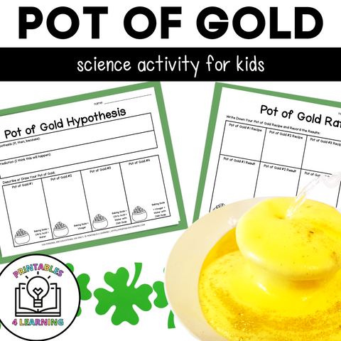 Pot of Gold Fizzing Science Experiment | St. Patrick's Day Chemical Reactions