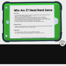 Load and play video in Gallery viewer, video of the grassland animals who am I headband game printable that shows the features of the PDF as well as buyer reviews.
