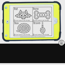 Load and play video in Gallery viewer, Halloween Dot Marker Printables | Task Cards and Full-Page Activities
