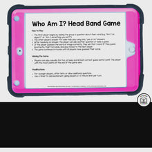 Load and play video in Gallery viewer, video highlighting the printable polar animal headband game PDF
